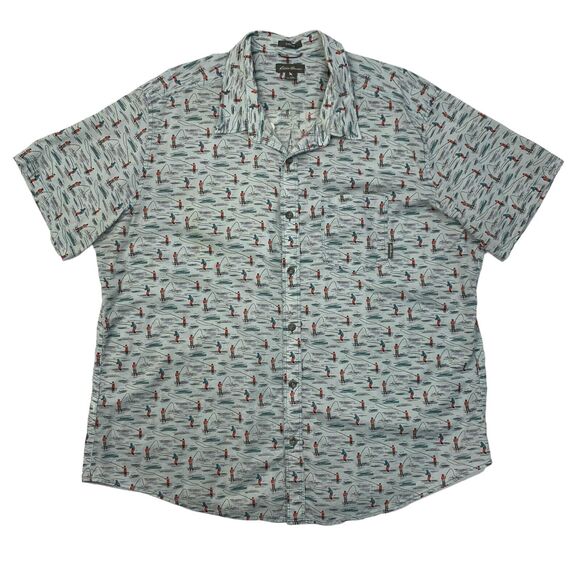 Eddie Bauer Shirt Mens XXL Breeze Fishing Button Short Sleeve Classic Fit Cotton - Picture 1 of 12